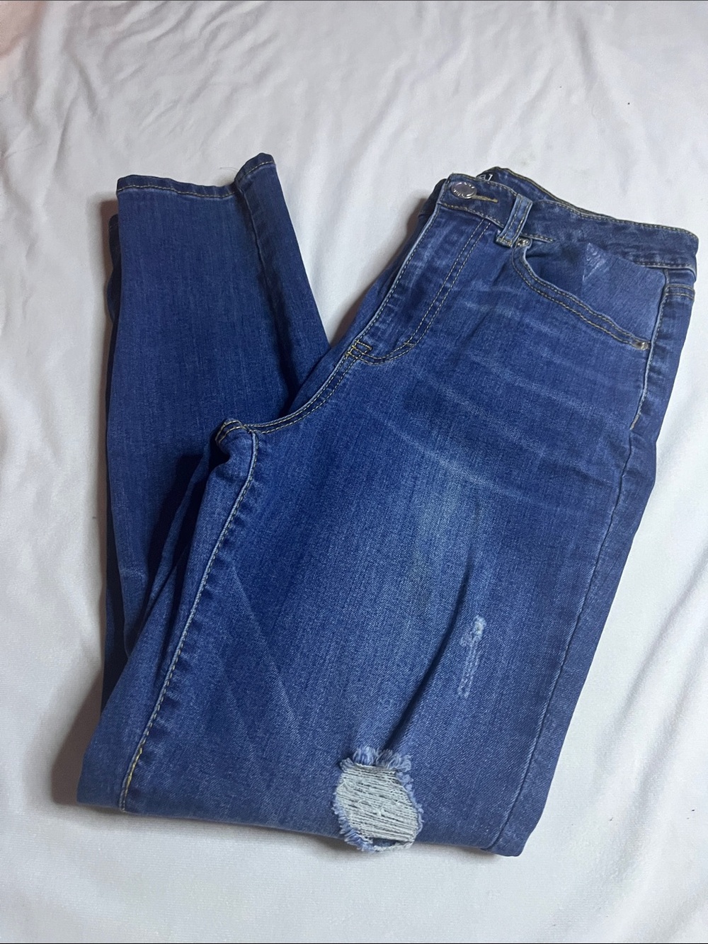 BBJ Los Angeles Distressed Skinny Jeans